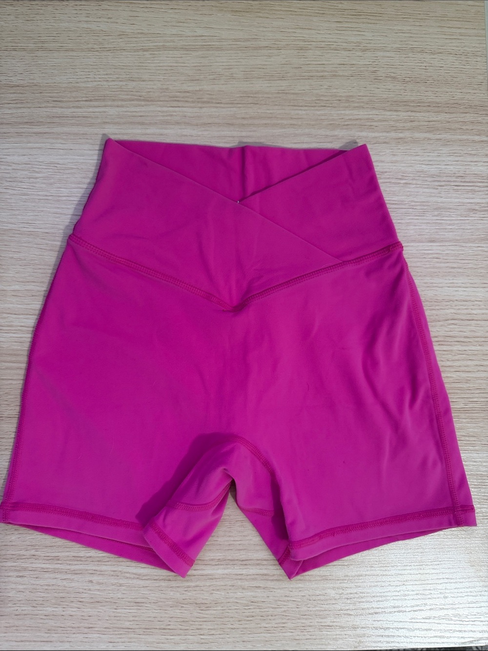 V-Waist Hot Pink Women's Bike Shorts